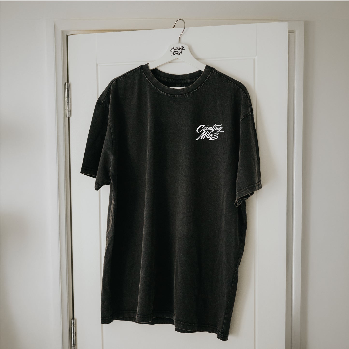 Premium Oversized Stone Wash Logo Tee