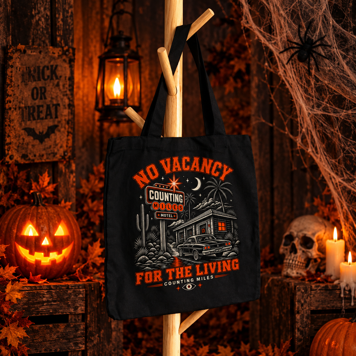 No Vacancy for the Living Trick or Treat Tote