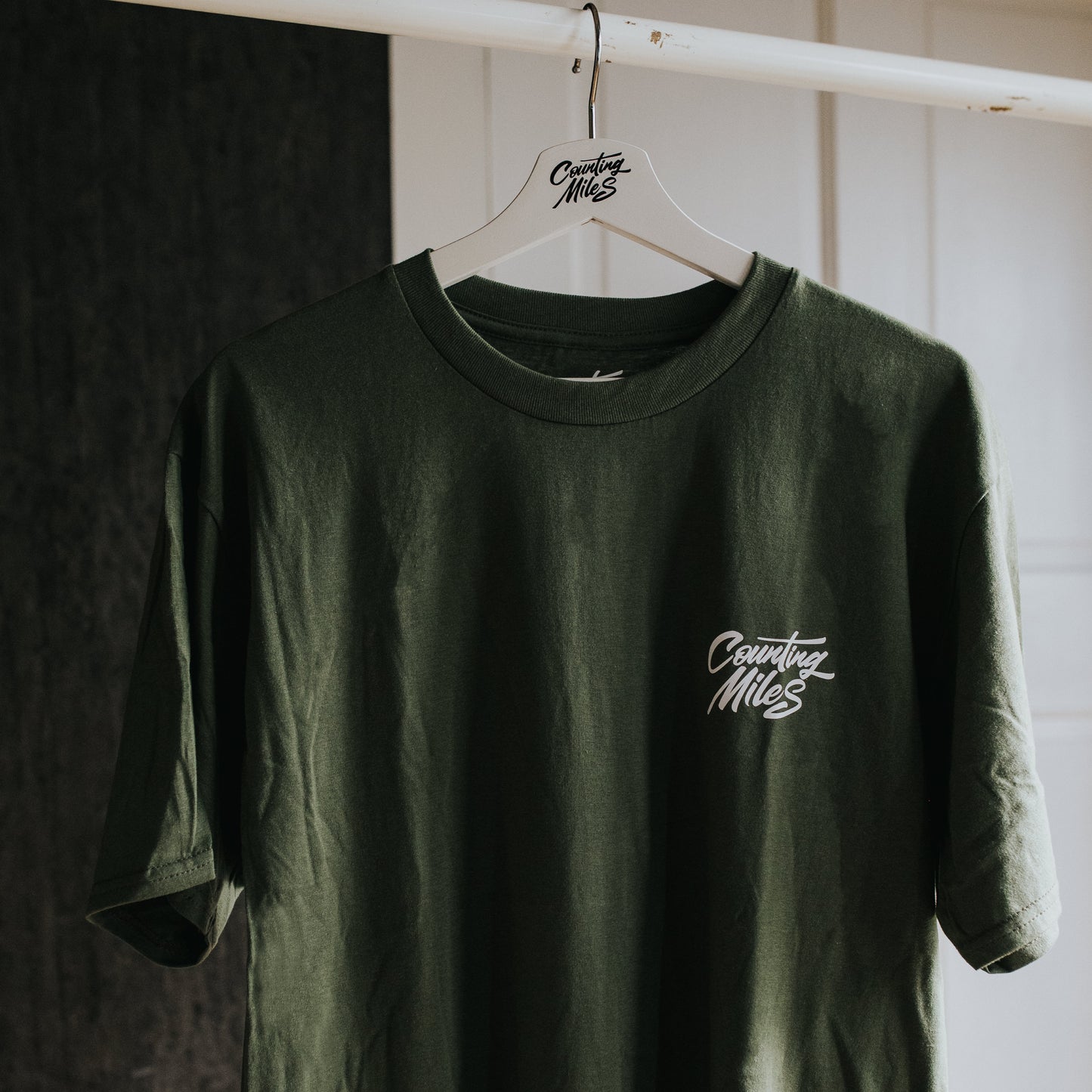 Essentials Logo Tee – Olive Green