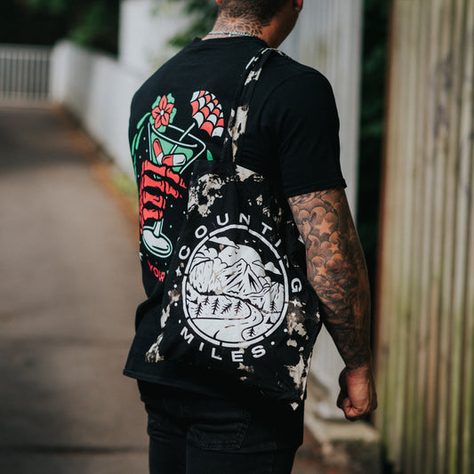 Acid Washed Mountains Tote Bag