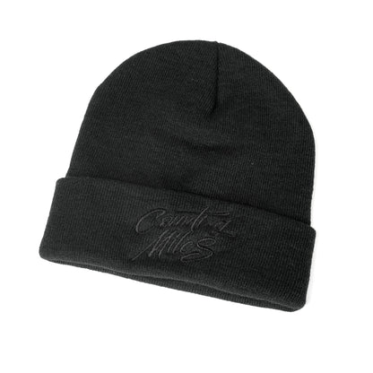 All Black Beanie