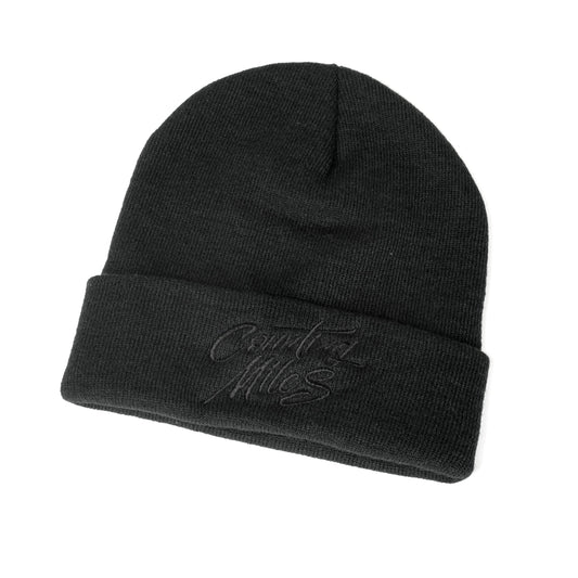 All Black Beanie