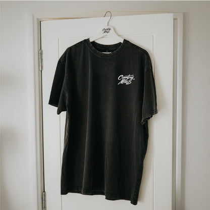 Premium Oversized Stone Wash Logo Tee