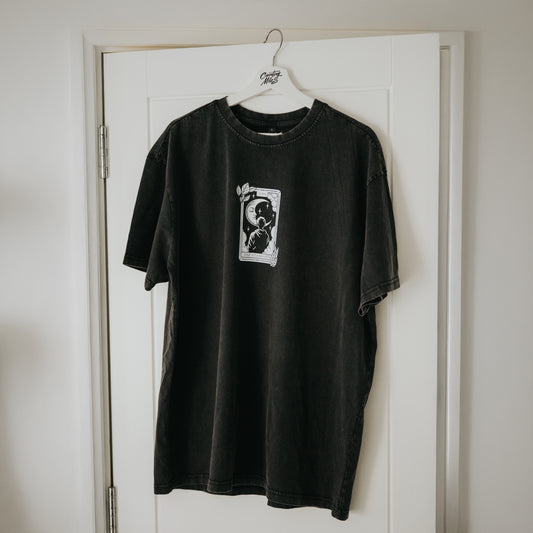 Stargazer Stone Wash Oversized Tee - Stone Wash Black