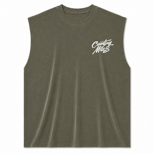 Premium Stone Wash Sleeveless Tank