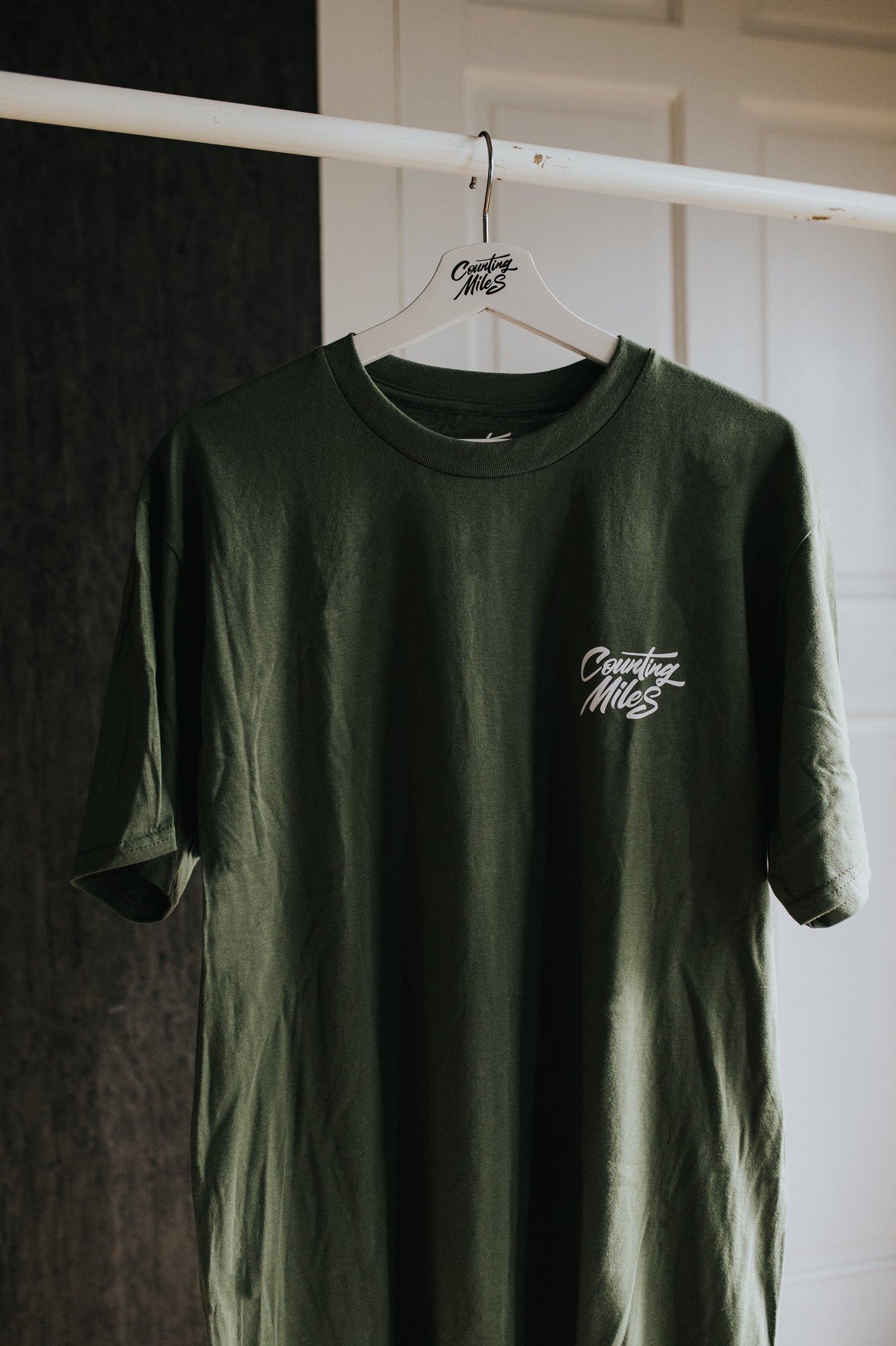 Olive Green Peck Logo Tee