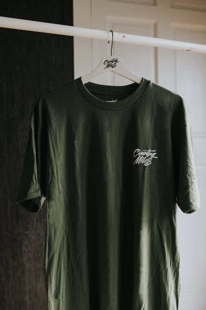 Olive Green Peck Logo Tee