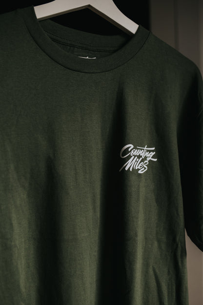 Olive Green Peck Logo Tee
