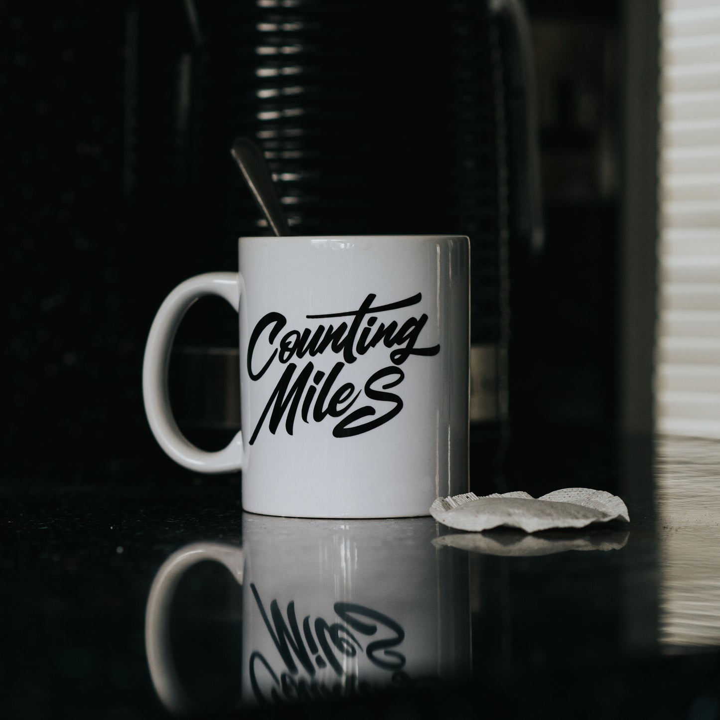 Counting Miles Logo Mug
