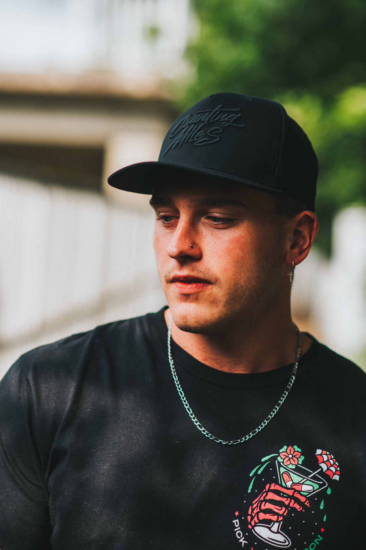 All Black Snapback