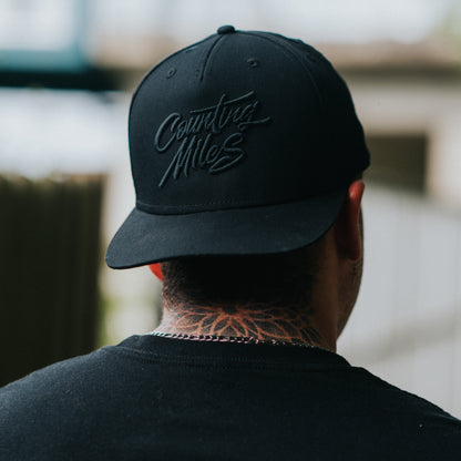 All Black Snapback