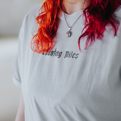 White Gothic Dagger Logo Tee