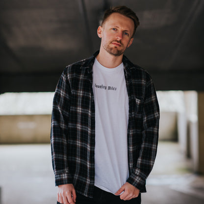 White Gothic Dagger Logo Tee